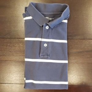 MEN'S BLUE AND WHITE GAP CLASSIC POLO SHIRT